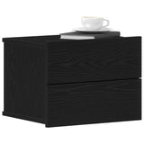 Armadio da Notte Rovere Nero 40 x 30 x 30 cm Legno truciolato