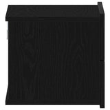 Armadio da Notte Rovere Nero 40 x 30 x 30 cm Legno truciolato