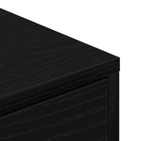 Scarpiera Rovere Nero 60 x 35 x 84 cm Legno truciolato