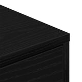 Scarpiera Rovere Nero 60 x 35 x 84 cm Legno truciolato