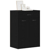 Scarpiera Rovere Nero 60 x 35 x 84 cm Legno truciolato