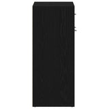 Scarpiera Rovere Nero 60 x 35 x 84 cm Legno truciolato