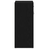 Scarpiera Rovere Nero 60 x 35 x 84 cm Legno truciolato