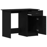 Scrivania Rovere Nero 100 x 50 x 76 cm Legno truciolato