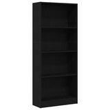 Libreria Rovere Nero 60 x 24 x 143 cm Legno truciolato