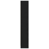 Libreria Rovere Nero 60 x 24 x 143 cm Legno truciolato
