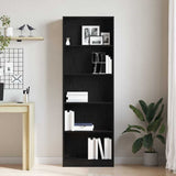 Libreria Rovere Nero 60 x 24 x 176 cm Legno truciolato