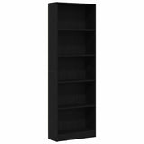 Libreria Rovere Nero 60 x 24 x 176 cm Legno truciolato