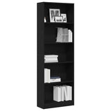 Libreria Rovere Nero 60 x 24 x 176 cm Legno truciolato