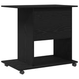 Scrivania per computer Rovere Nero 80x50x75 cm in Legno truciolato