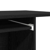Scrivania per computer Rovere Nero 80x50x75 cm in Legno truciolato