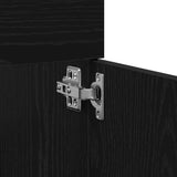 Armadio sottolavello con porta Rovere Nero 38,5 x 100 x 46 cm