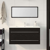 Mobile Lavabo Rovere Nero 90 x 45 x 1.5 cm Legno truciolato