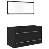 Mobile Lavabo Rovere Nero 90 x 45 x 1.5 cm Legno truciolato