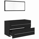 Mobile Lavabo Rovere Nero 90 x 45 x 1.5 cm Legno truciolato