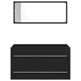 Mobile Lavabo Rovere Nero 90 x 45 x 1.5 cm Legno truciolato