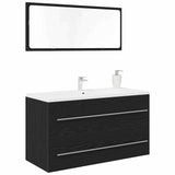 Mobile Lavabo Rovere Nero 90 x 45 x 1.5 cm Legno truciolato