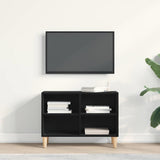 Mobile TV Rovere Nero 69,5 x 30 x 50 cm Legno truciolato