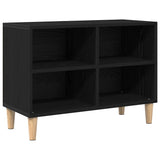 Mobile TV Rovere Nero 69,5 x 30 x 50 cm Legno truciolato