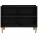 Mobile TV Rovere Nero 69,5 x 30 x 50 cm Legno truciolato