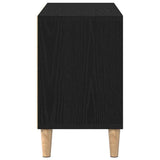 Mobile TV Rovere Nero 69,5 x 30 x 50 cm Legno truciolato