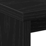 Armadio da Notte 2 pcs Rovere Nero 40 x 30 x 40 cm