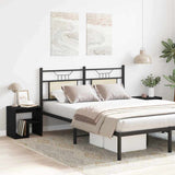 Armadio da Notte 2 pcs Rovere Nero 40 x 30 x 40 cm