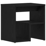 Armadio da Notte 2 pcs Rovere Nero 40 x 30 x 40 cm
