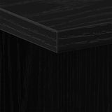 Armadio da Notte 2 pcs Rovere Nero 35 x 35 x 55 cm