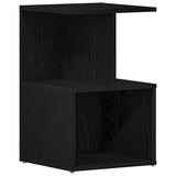 Armadio da Notte 2 pcs Rovere Nero 35 x 35 x 55 cm