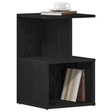 Armadio da Notte 2 pcs Rovere Nero 35 x 35 x 55 cm