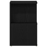 Armadio da Notte 2 pcs Rovere Nero 35 x 35 x 55 cm