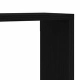 Scaffale da parete con lo scaffale Rovere Nero 78 x 15 x 93 cm