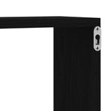 Scaffale da parete con lo scaffale Rovere Nero 78 x 15 x 93 cm