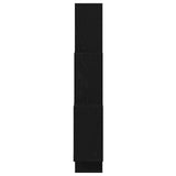 Scaffale da parete con lo scaffale Rovere Nero 78 x 15 x 93 cm