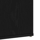 Mobile per scarpe Rovere Nero 60 x 35 x 70 cm Legno truciolato