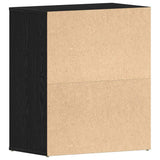 Mobile per scarpe Rovere Nero 60 x 35 x 70 cm Legno truciolato