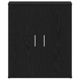 Mobile per scarpe Rovere Nero 60 x 35 x 70 cm Legno truciolato