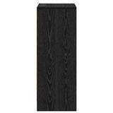Mobile per scarpe Rovere Nero 60 x 35 x 92 cm Legno truciolato