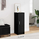 Mobile per scarpe Rovere Nero 32 x 35 x 92 cm Legno truciolato