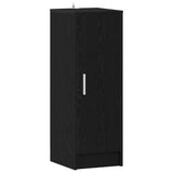 Mobile per scarpe Rovere Nero 32 x 35 x 92 cm Legno truciolato
