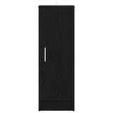 Mobile per scarpe Rovere Nero 32 x 35 x 92 cm Legno truciolato