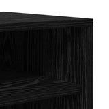 Mobile per scarpe Rovere Nero 32 x 35 x 90 cm Legno truciolato