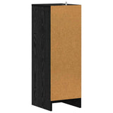 Mobile per scarpe Rovere Nero 32 x 35 x 90 cm Legno truciolato