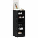 Mobile per scarpe Rovere Nero 32 x 35 x 90 cm Legno truciolato