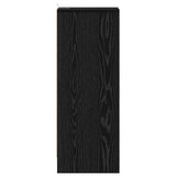 Mobile per scarpe Rovere Nero 32 x 35 x 90 cm Legno truciolato