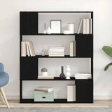 Set mobile TV Rovere Nero 100 x 24 x 124,5 cm Legno truciolato