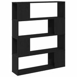 Set mobile TV Rovere Nero 100 x 24 x 124,5 cm Legno truciolato
