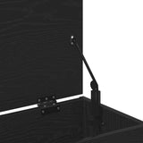 Panca per scarpe Rovere Nero 60 x 30 x 45 cm Legno truciolato