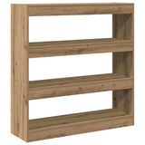Armadio per Libri 3 livelli 100 x 30 x 103 cm Legno truciolato